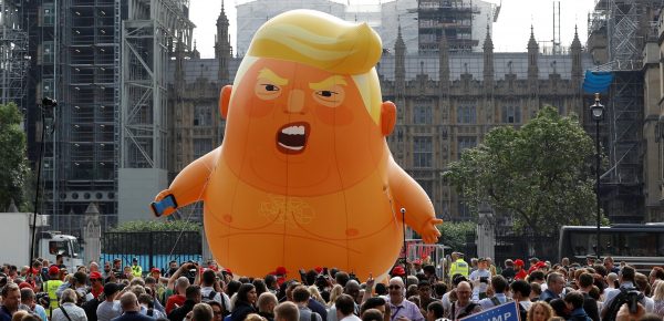„Bebelușul Trump” a fost lansat la aer în Londra