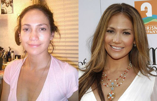 Jennifer Lopez fără machiaj